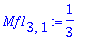 Mf1[3,1] := 1/3