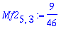 Mf2[5,3] := 9/46