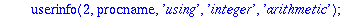 arctan1over := proc (n) local one, n2, pn, t, a, s, k, i; description 