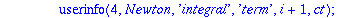 Newton := proc () local d, one, p4, osq3, sq3, ti1, ti2, ti3, c, i, ct, pi; description 